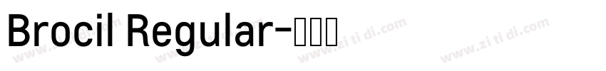 Brocil Regular字体转换